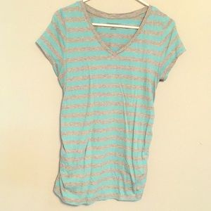 Striped maternity tee shirt